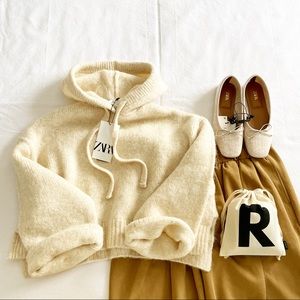 Zara knit sweatshirt